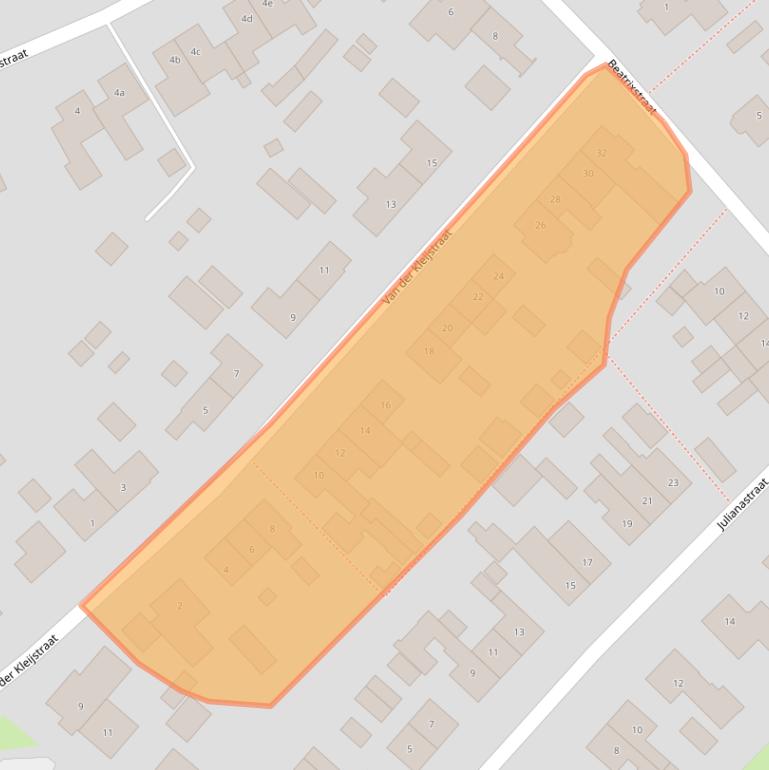 Kaart van postcodegebied 6621ZH.