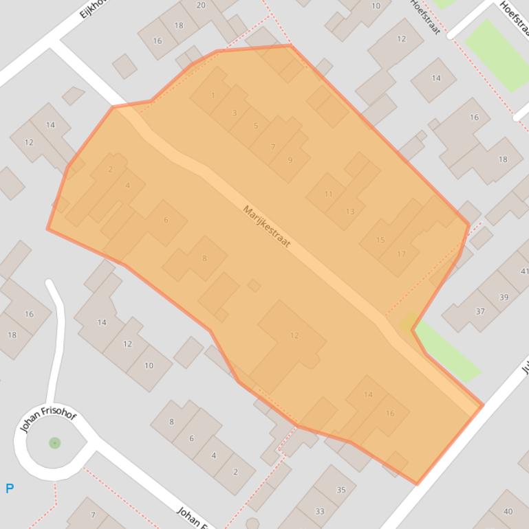 Kaart van postcodegebied 6621ZK.