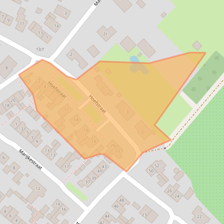 Kaart van postcodegebied 6621ZL.