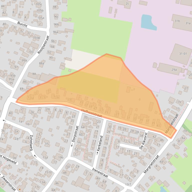Kaart van postcodegebied 6621ZM.