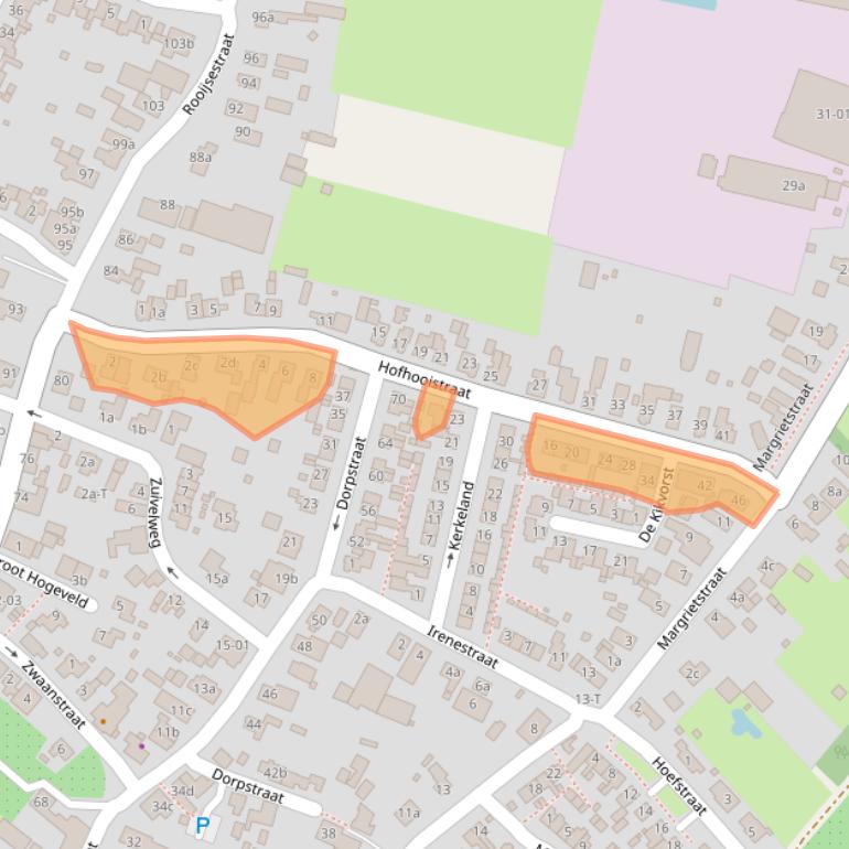 Kaart van postcodegebied 6621ZN.