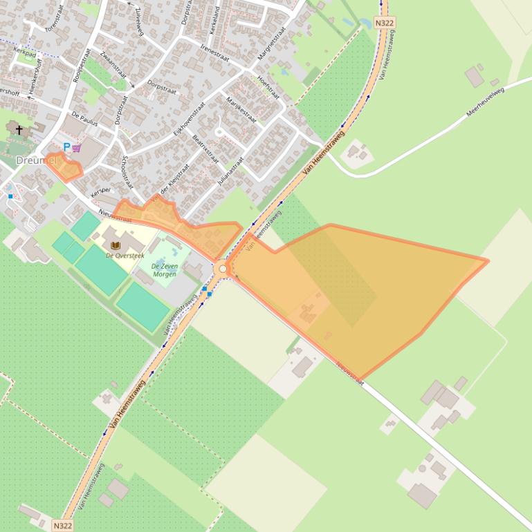 Kaart van postcodegebied 6621ZX.