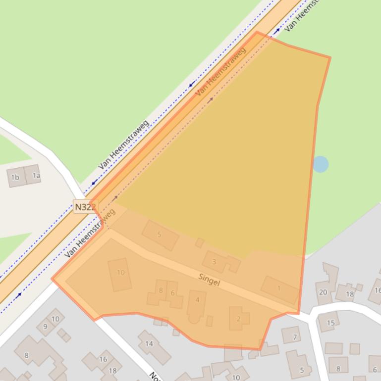 Kaart van postcodegebied 6624AV.