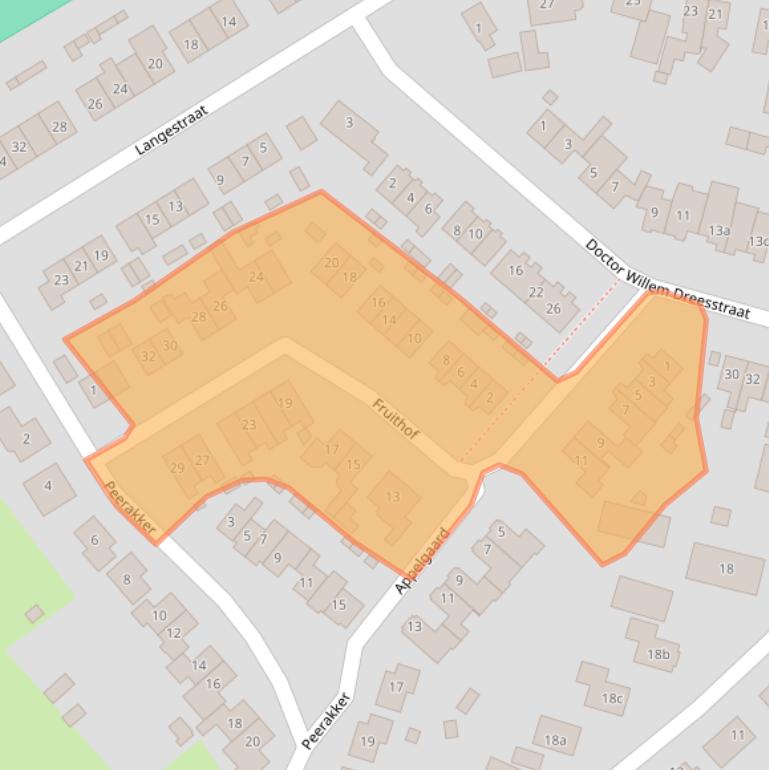 Kaart van postcodegebied 6624BL.