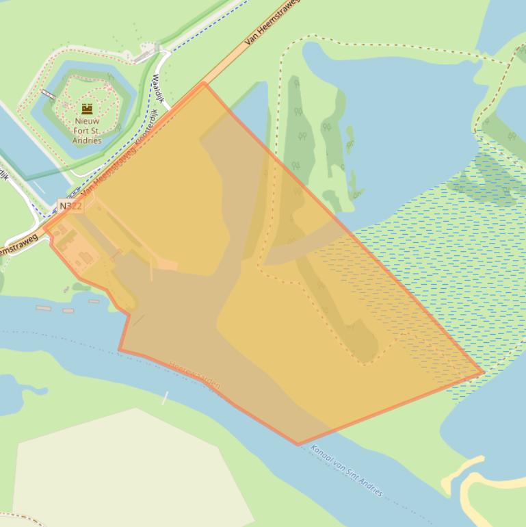 Kaart van postcodegebied 6624KA.