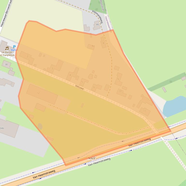 Kaart van postcodegebied 6624KH.