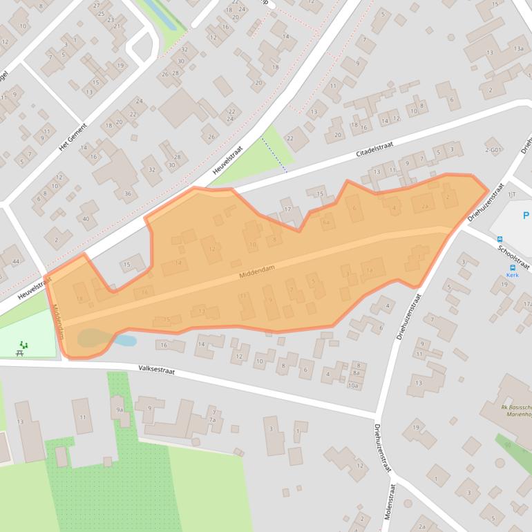 Kaart van postcodegebied 6626AG.