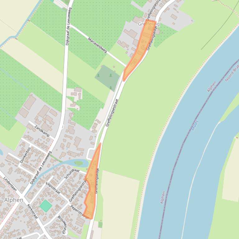 Kaart van postcodegebied 6626AW.