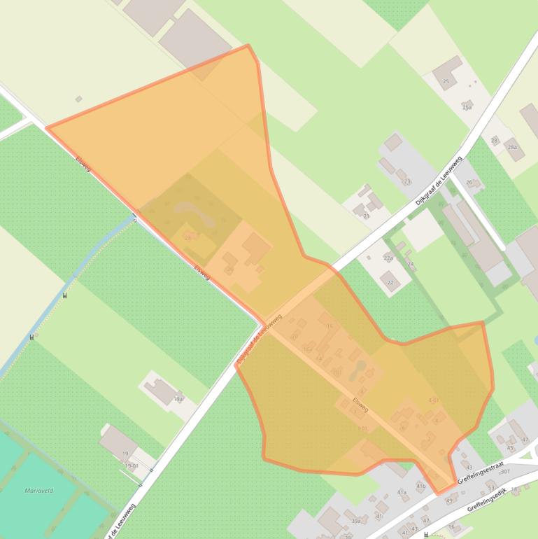 Kaart van postcodegebied 6626BJ.