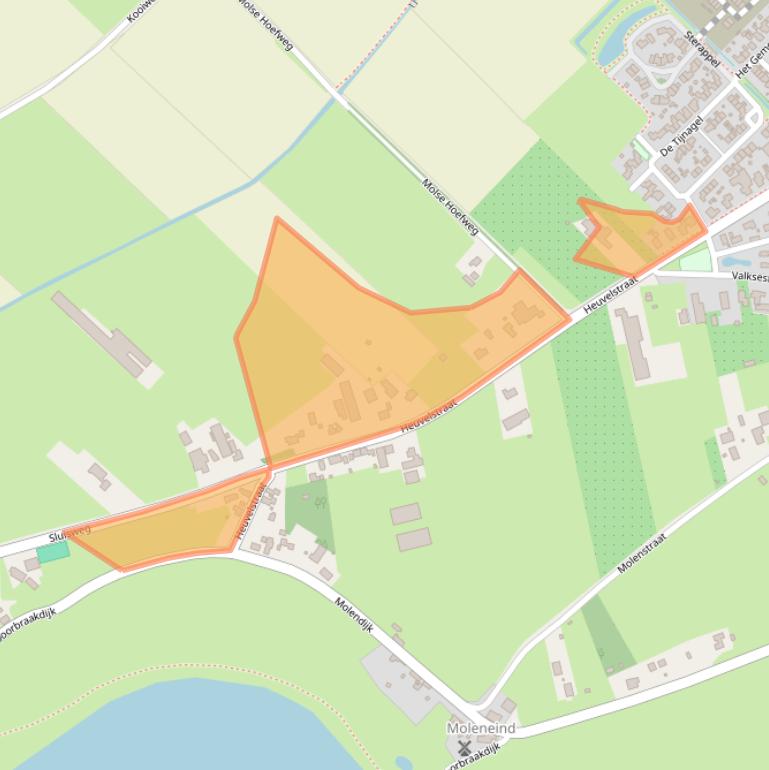 Kaart van postcodegebied 6626BP.