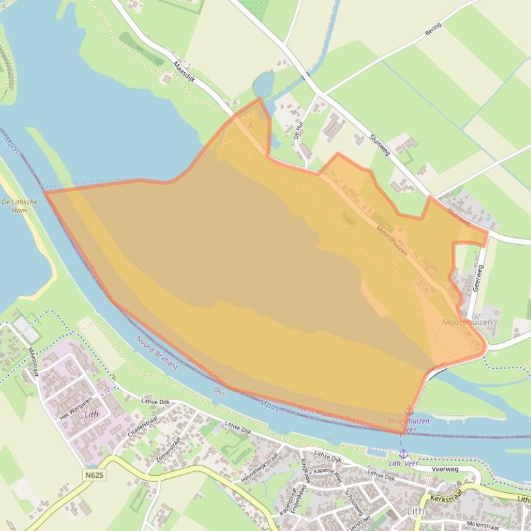 Kaart van postcodegebied 6626KH.