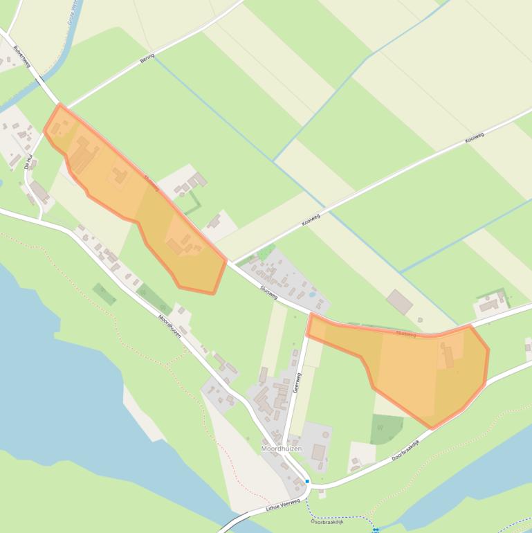 Kaart van postcodegebied 6626KJ.