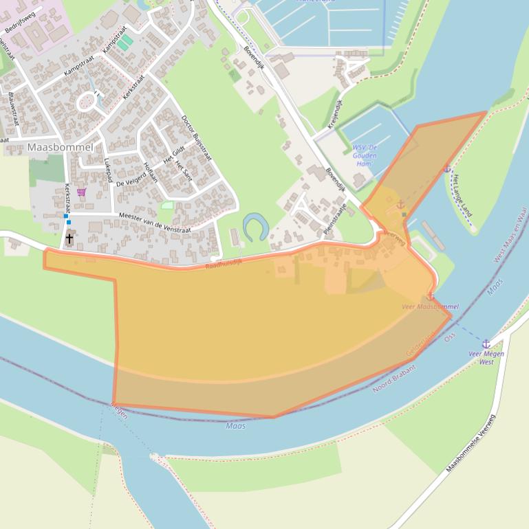 Kaart van postcodegebied 6627AC.