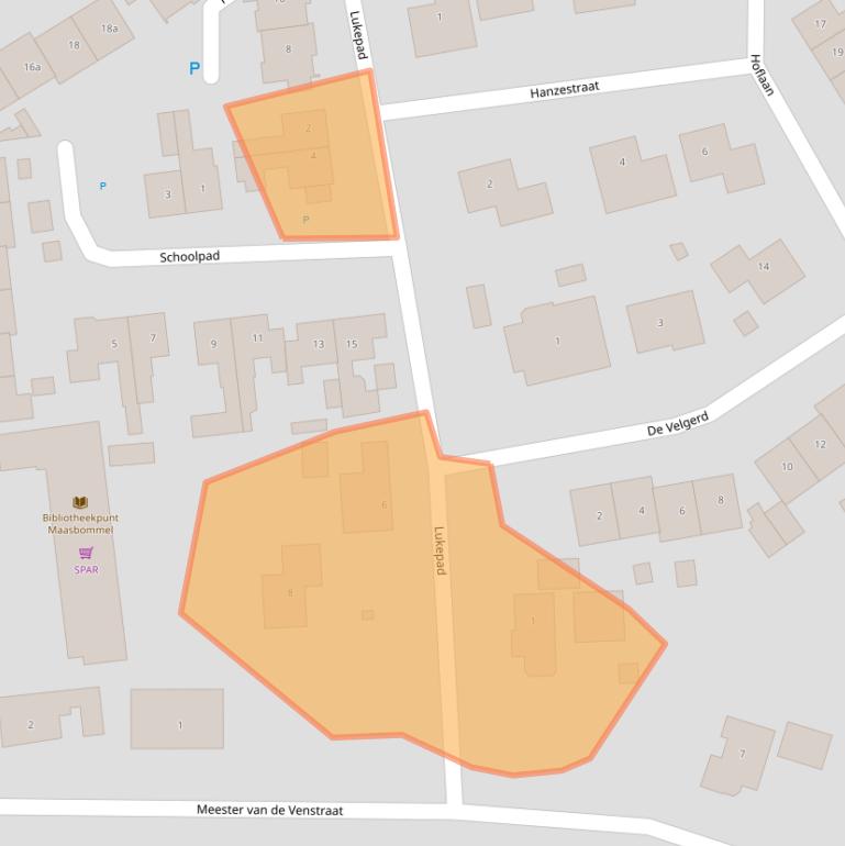 Kaart van postcodegebied 6627AH.