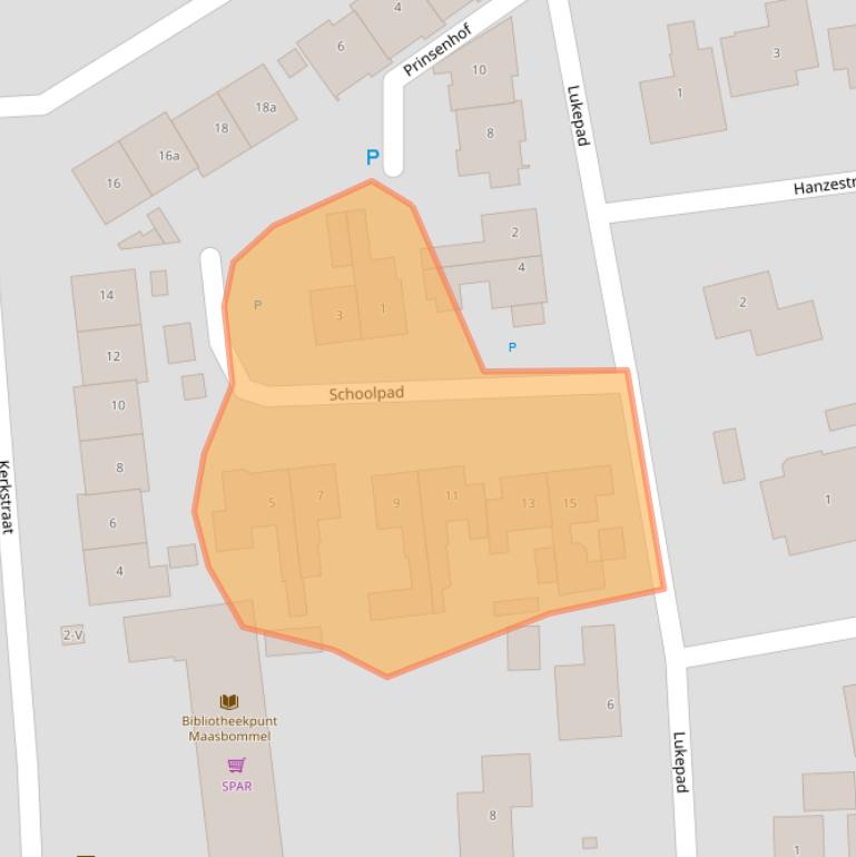 Kaart van postcodegebied 6627AJ.