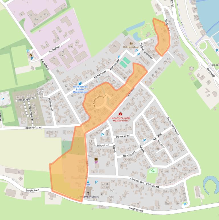 Kaart van postcodegebied 6627AK.