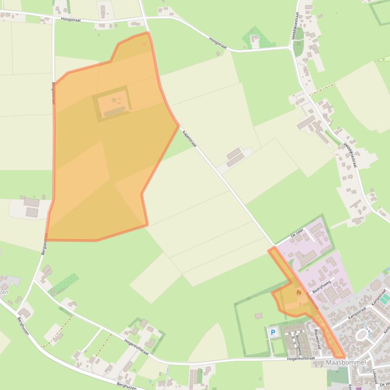 Kaart van postcodegebied 6627AV.