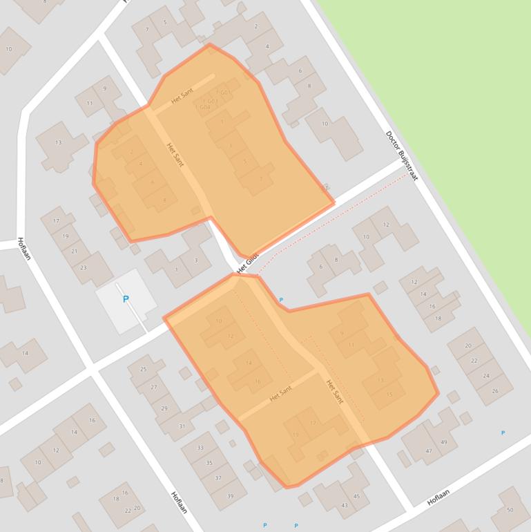 Kaart van postcodegebied 6627AX.