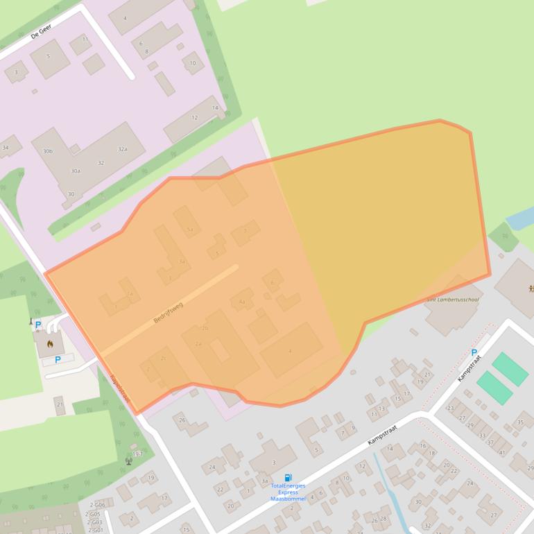 Kaart van postcodegebied 6627BC.