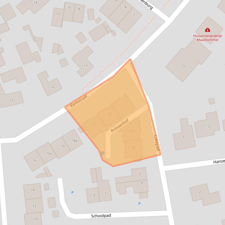 Kaart van postcodegebied 6627CA.