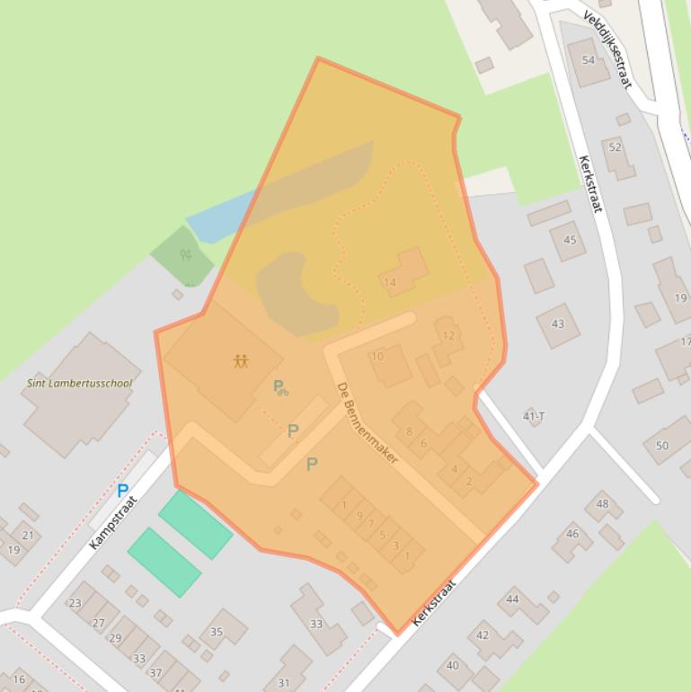 Kaart van postcodegebied 6627HA.