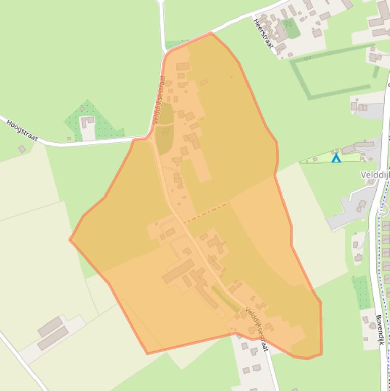 Kaart van postcodegebied 6627KE.