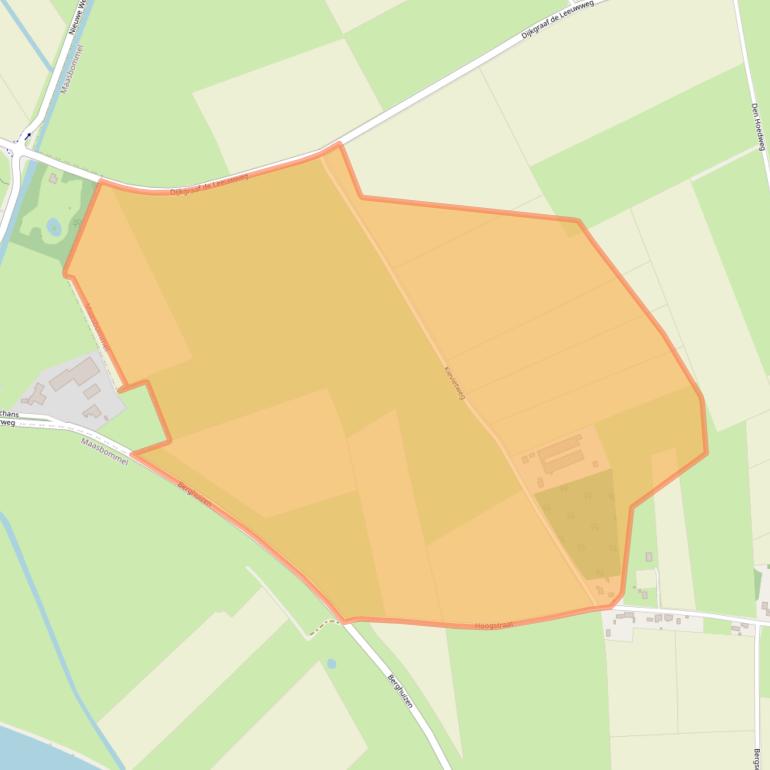 Kaart van postcodegebied 6627KJ.