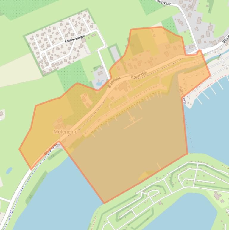 Kaart van postcodegebied 6627KT.