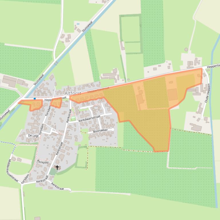 Kaart van postcodegebied 6628AJ.