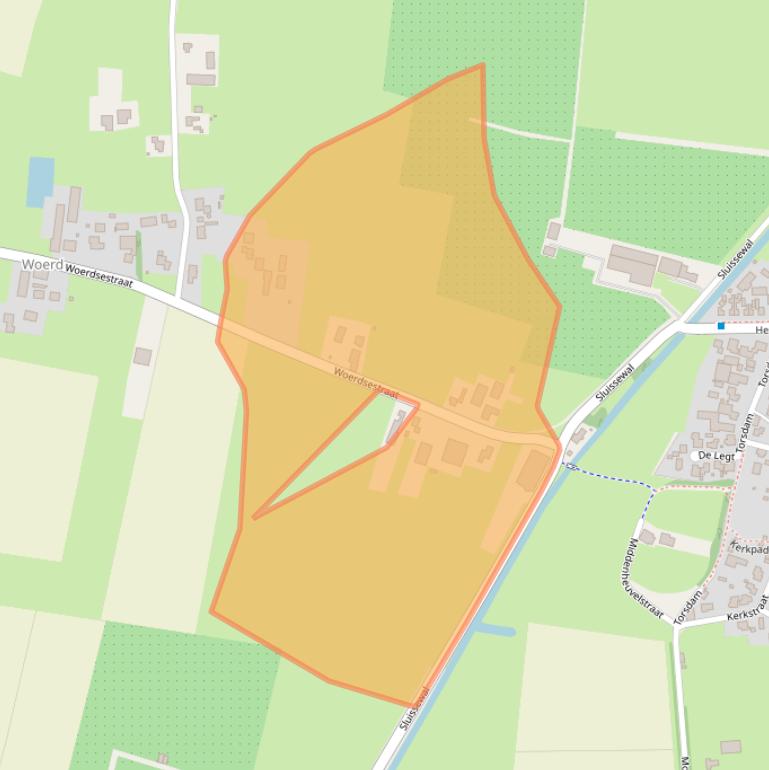 Kaart van postcodegebied 6628KA.