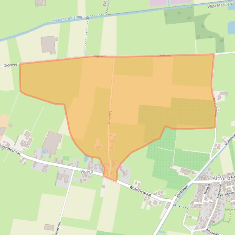 Kaart van postcodegebied 6628KB.