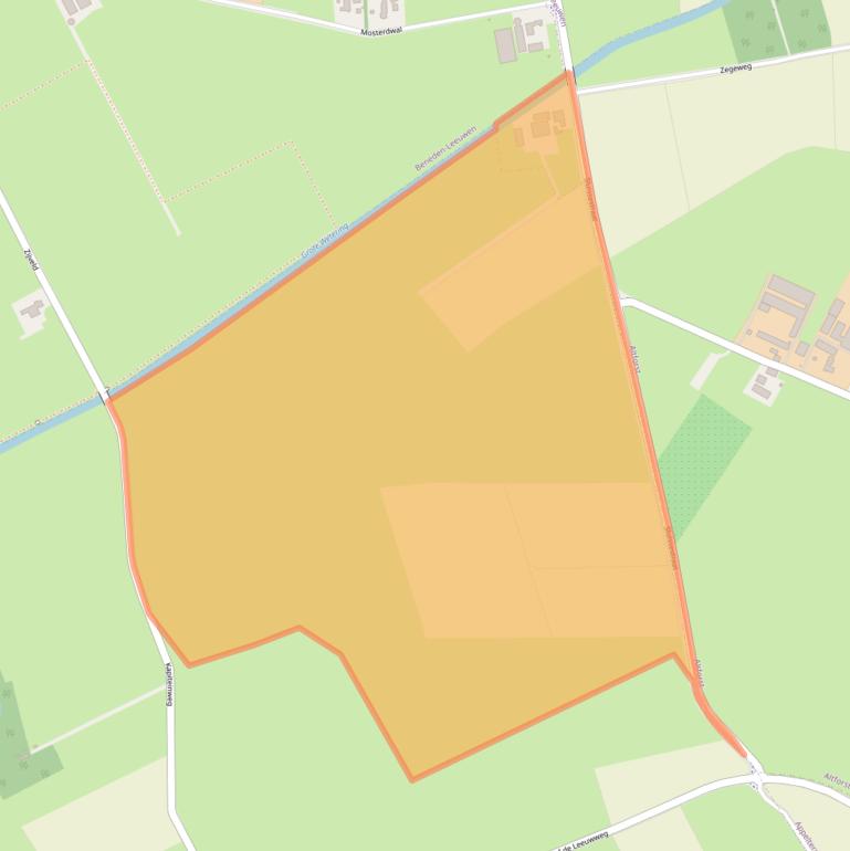 Kaart van postcodegebied 6628KD.