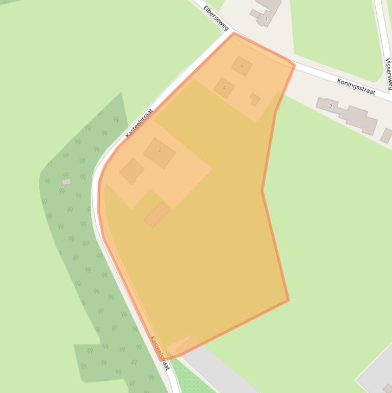 Kaart van postcodegebied 6629AC.