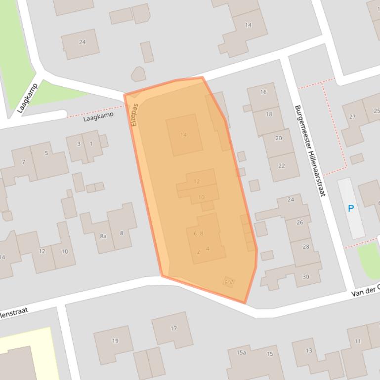 Kaart van postcodegebied 6629AW.