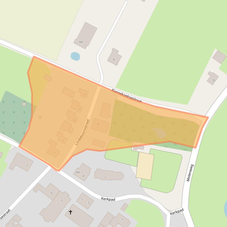 Kaart van postcodegebied 6631AD.