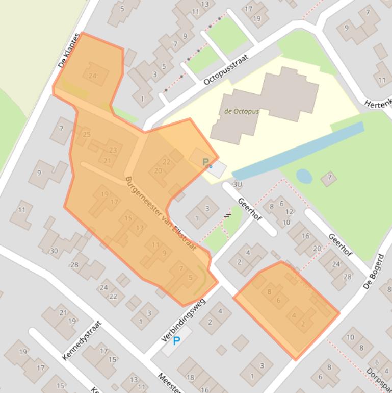 Kaart van postcodegebied 6631AE.