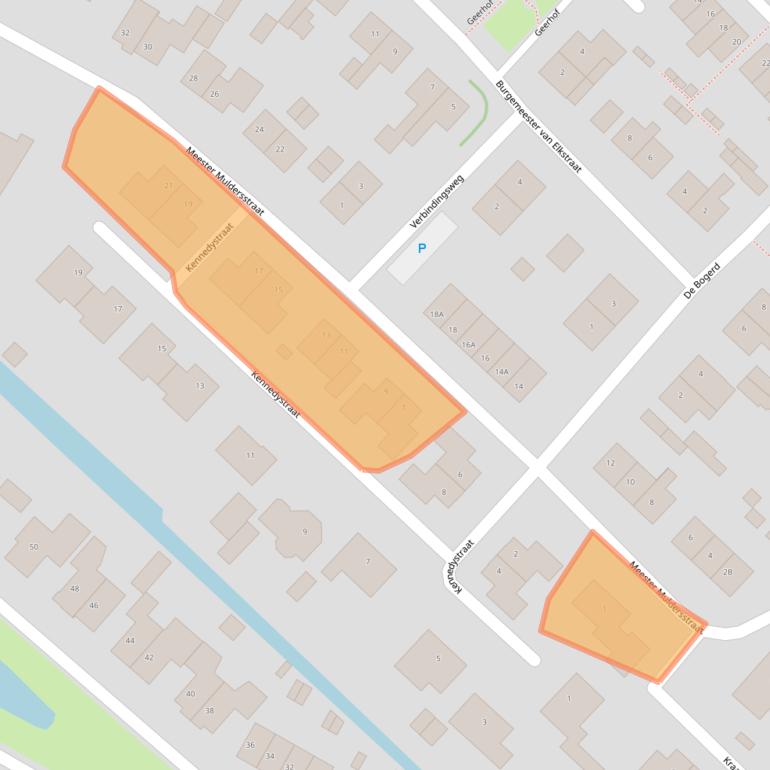 Kaart van postcodegebied 6631AJ.