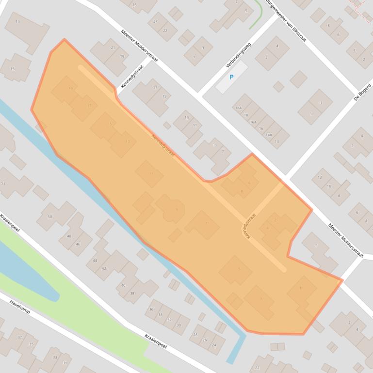 Kaart van postcodegebied 6631AM.