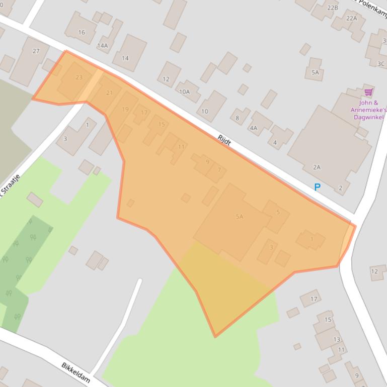 Kaart van postcodegebied 6631AN.