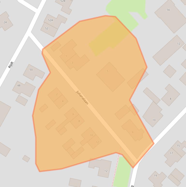 Kaart van postcodegebied 6631AW.