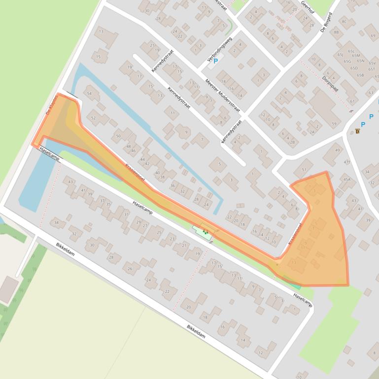 Kaart van postcodegebied 6631BS.