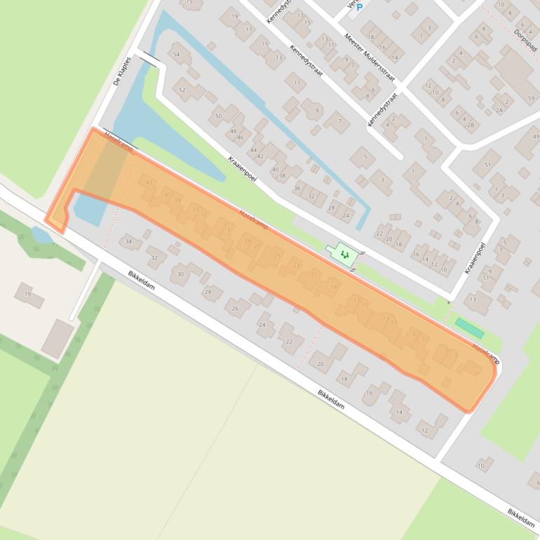 Kaart van postcodegebied 6631BV.