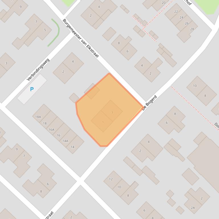 Kaart van postcodegebied 6631CD.