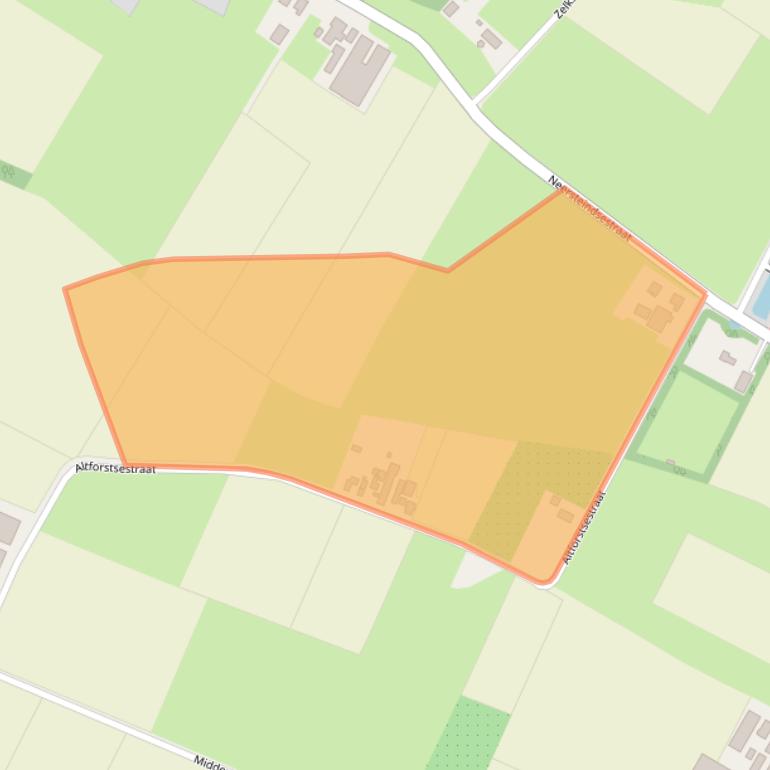 Kaart van postcodegebied 6631KA.