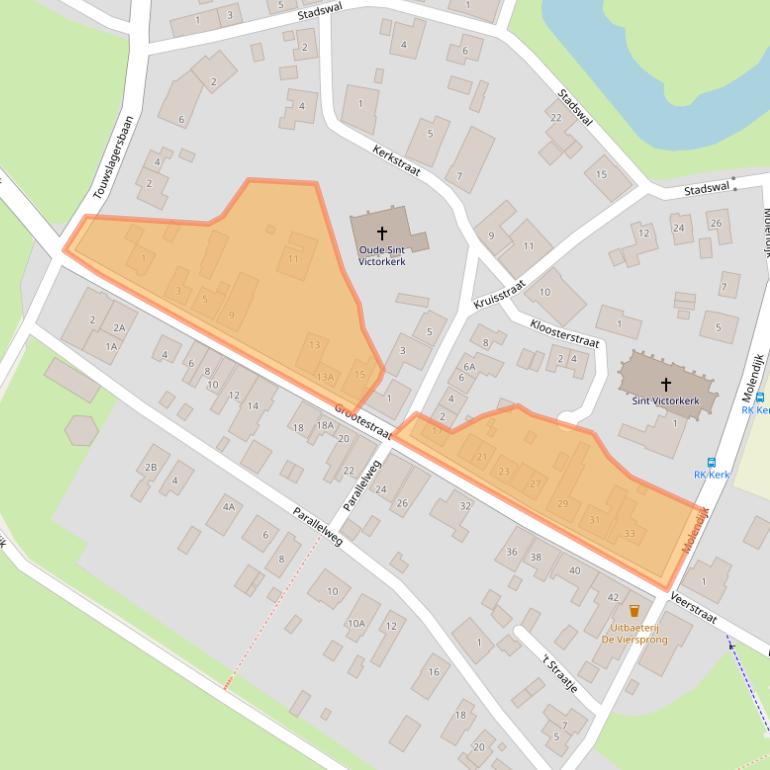 Kaart van postcodegebied 6634AC.