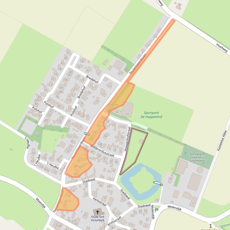 Kaart van postcodegebied 6634AP.