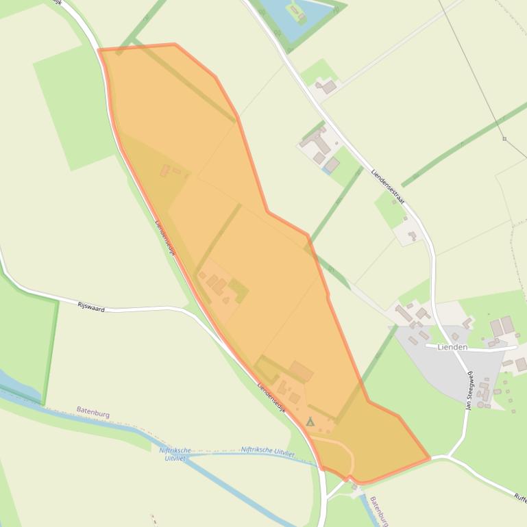 Kaart van postcodegebied 6634KJ.