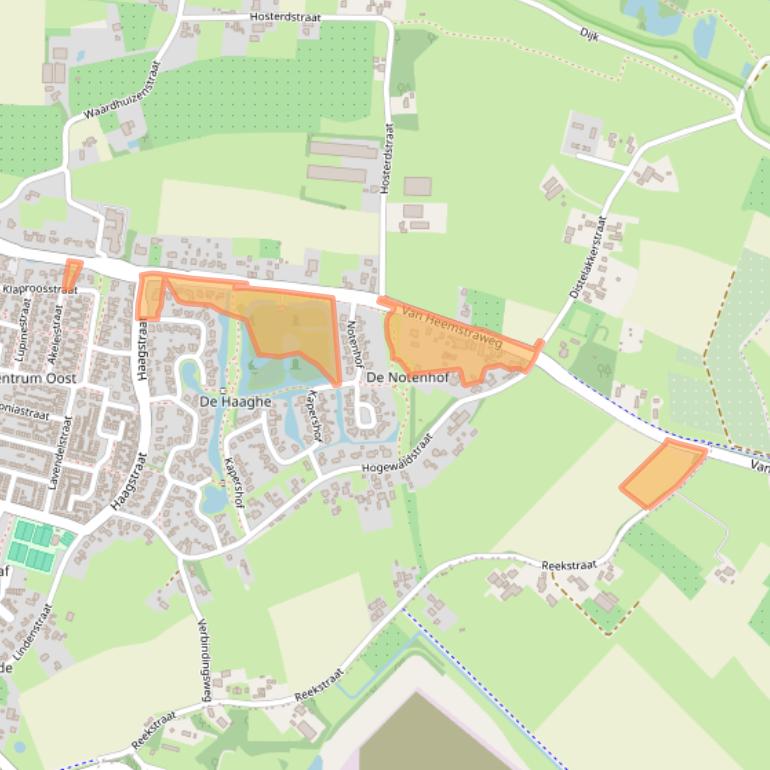 Kaart van postcodegebied 6641AA.