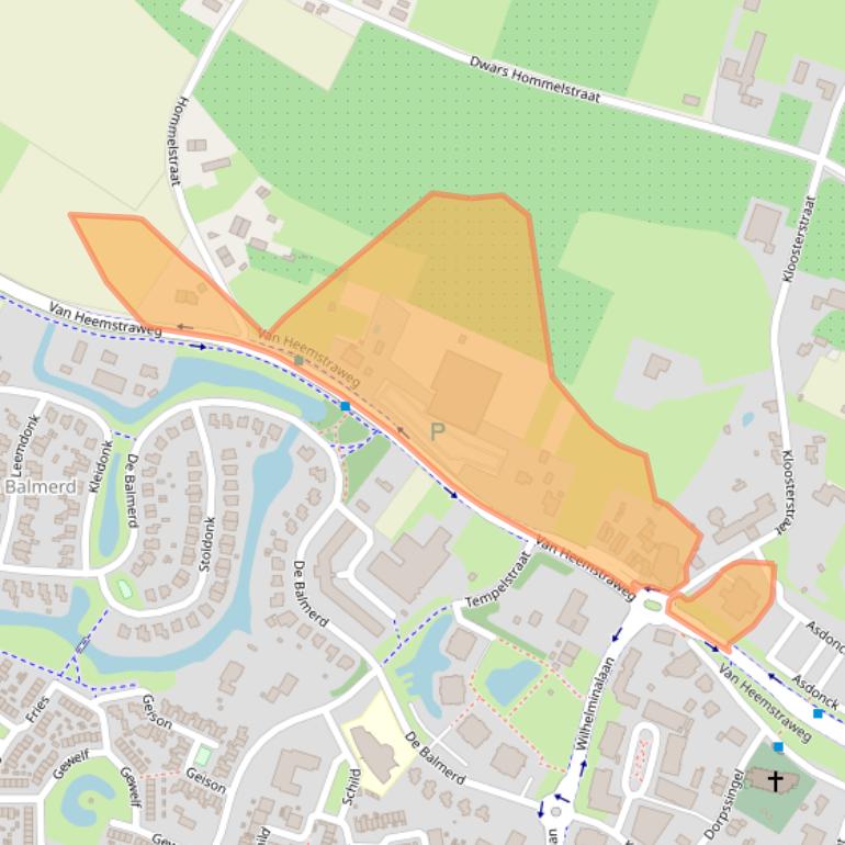 Kaart van postcodegebied 6641AG.