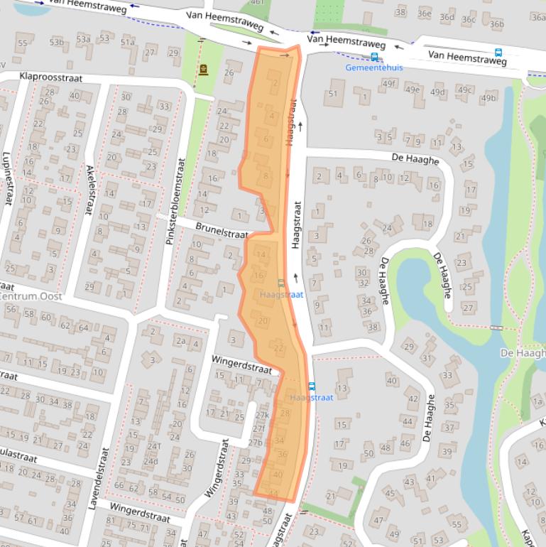 Kaart van postcodegebied 6641AJ.